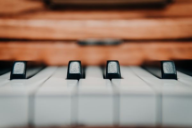 Ansicht Klaviertasten